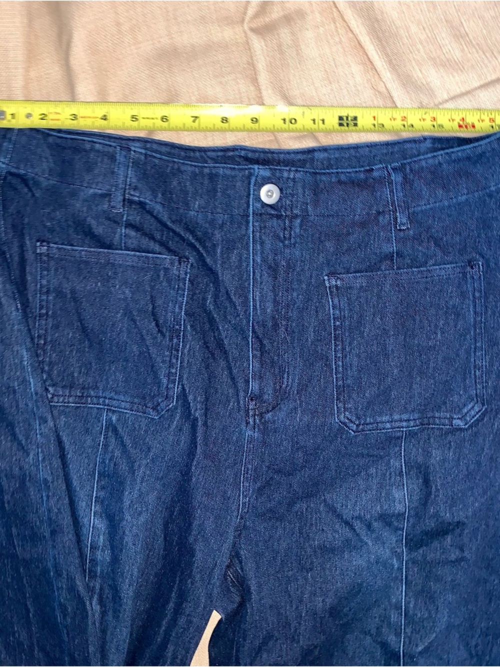 Halara High Waist Wide Leg Denim Pants XL NWT - Picture 3 of 7